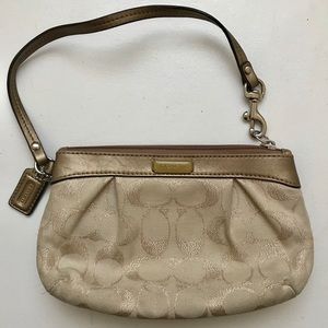 Coach Monogram Wristlet